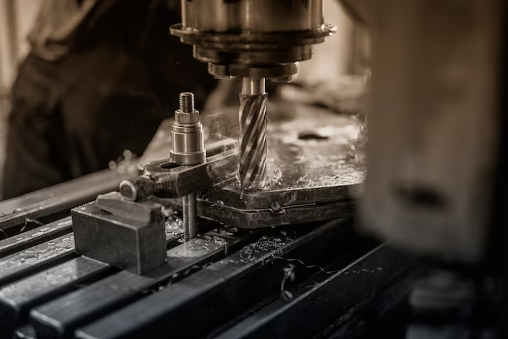 Machine Drilling Metal