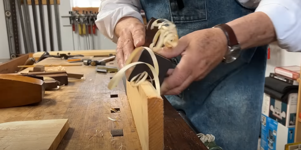 Man doing woodworking